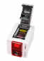 Preview: Evolis Zenius Expert Red ID Card Printer open