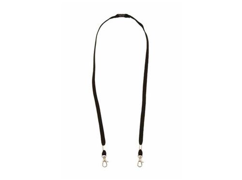 Lanyard 10mm with safety lock and 2 snap hooks