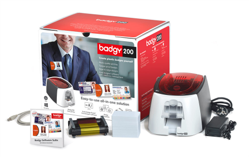 Evolis Badgy200 Card Printer Bundle