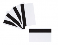 PVC Plastikkarten blanko Weiß LoCo schwarz 0,76 mm