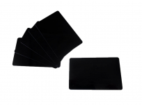 PVC Plastikkarten beidseitig Schwarz matt 0,76 mm