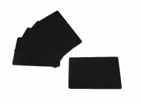 PVC Plastikkarten schwarz matt durchgefärbt 0,5 mm